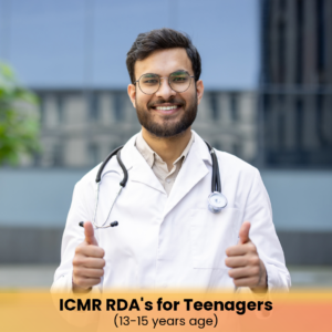 ICMR RDAs for Teenagers13-15 years age