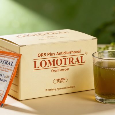 Lomotral_sachet+outer carton_with drink glass